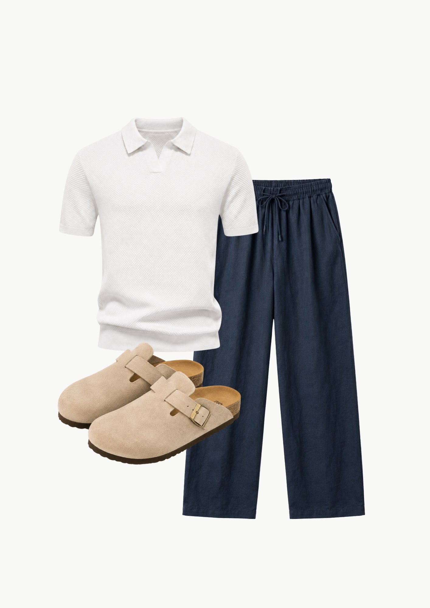 Midnight Knit Polo Set