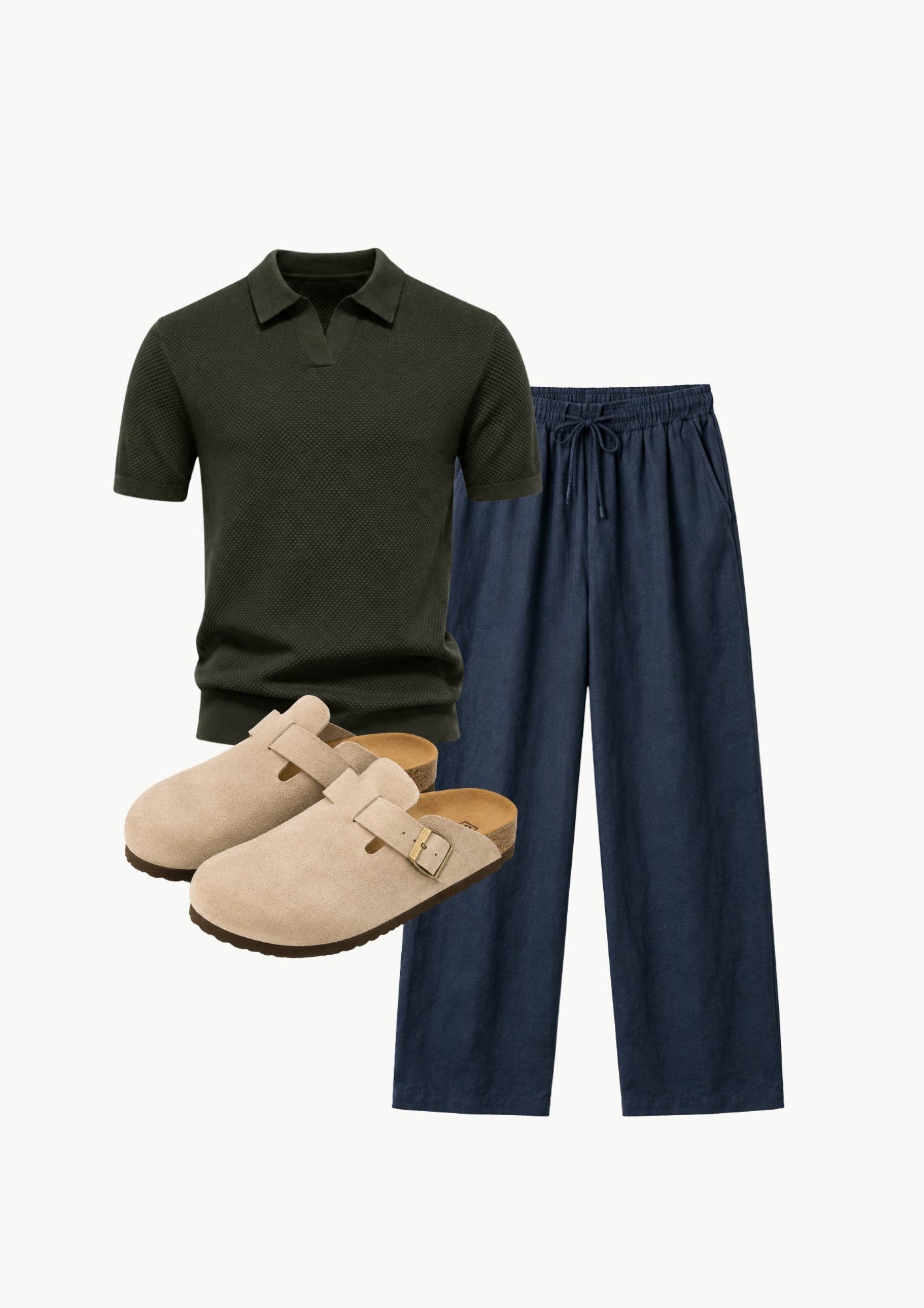 Midnight Knit Polo Set