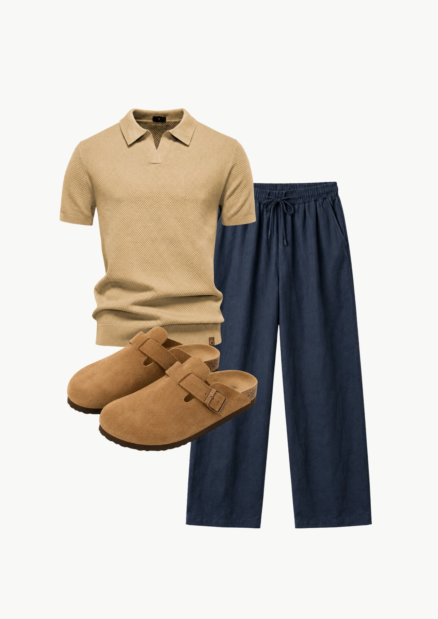 Midnight Knit Polo Set