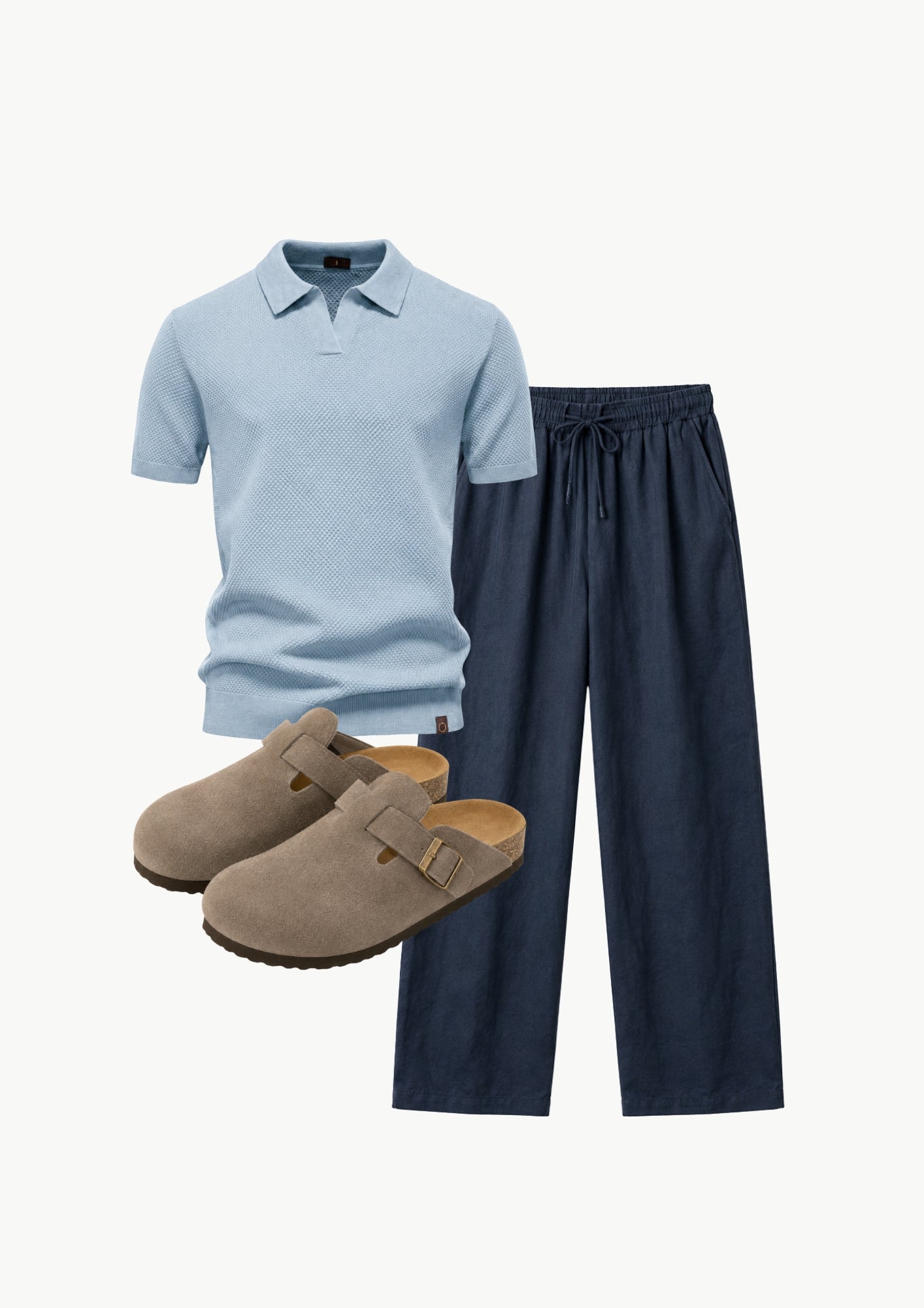 Midnight Knit Polo Set