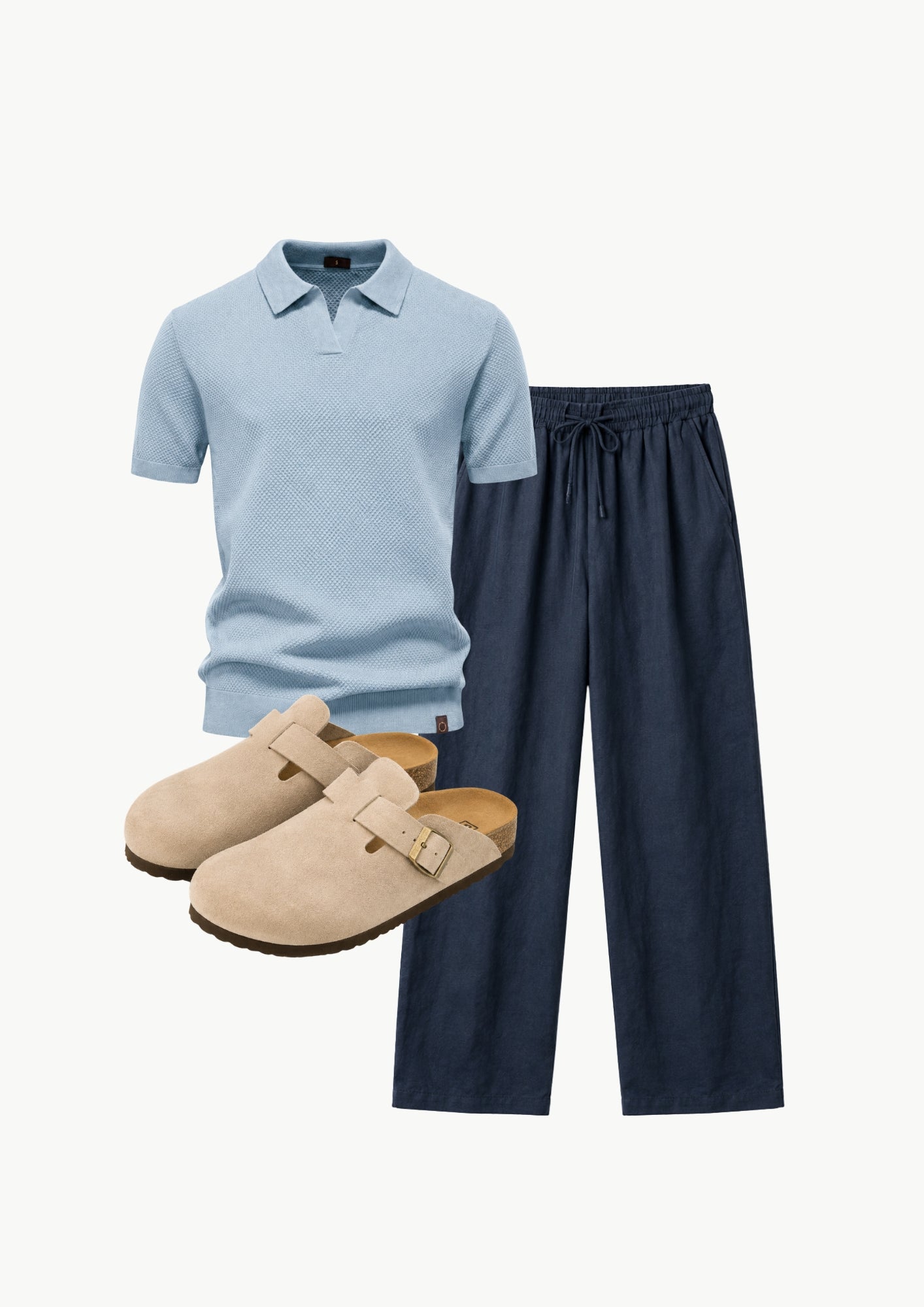 Midnight Knit Polo Set