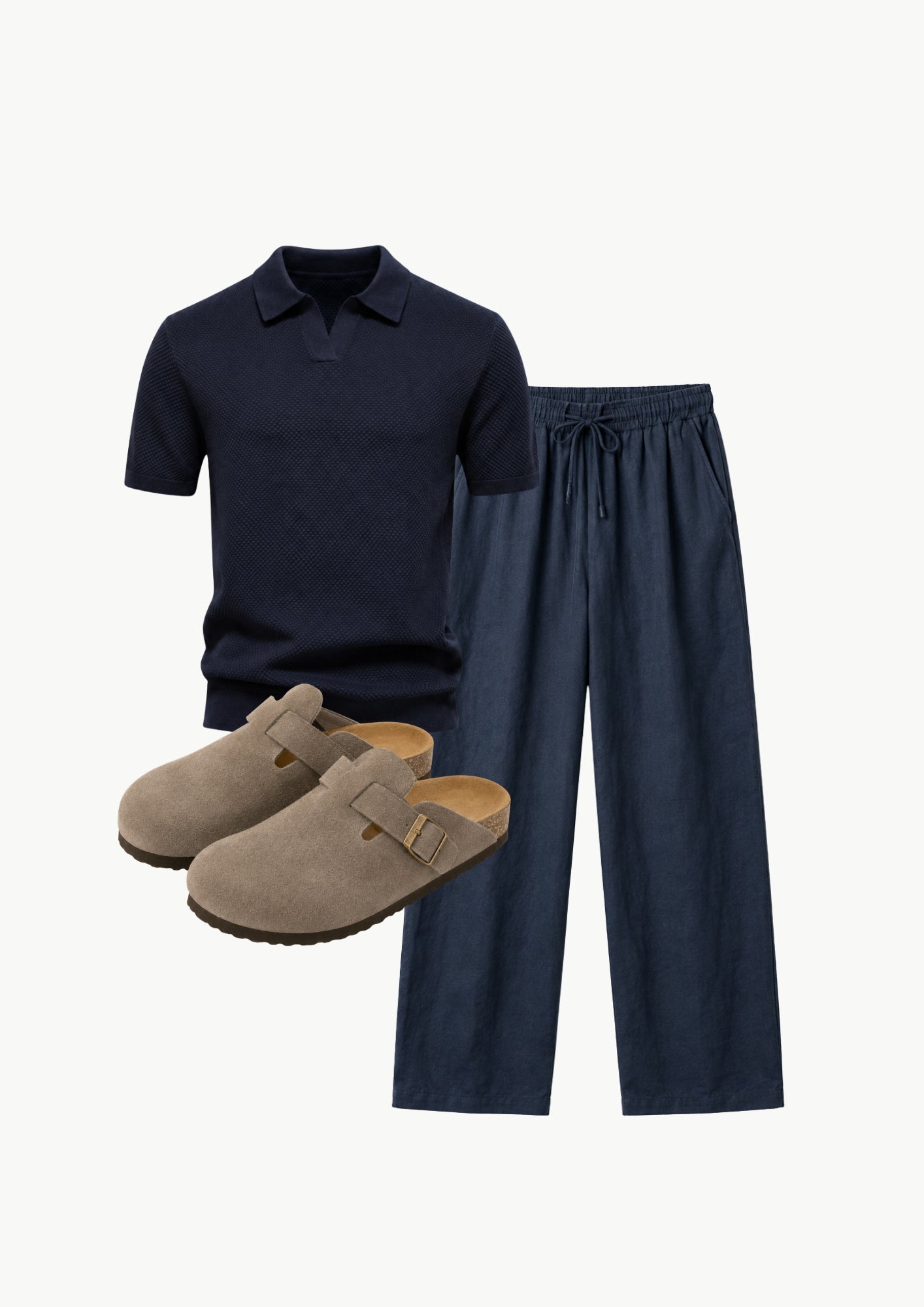 Midnight Knit Polo Set