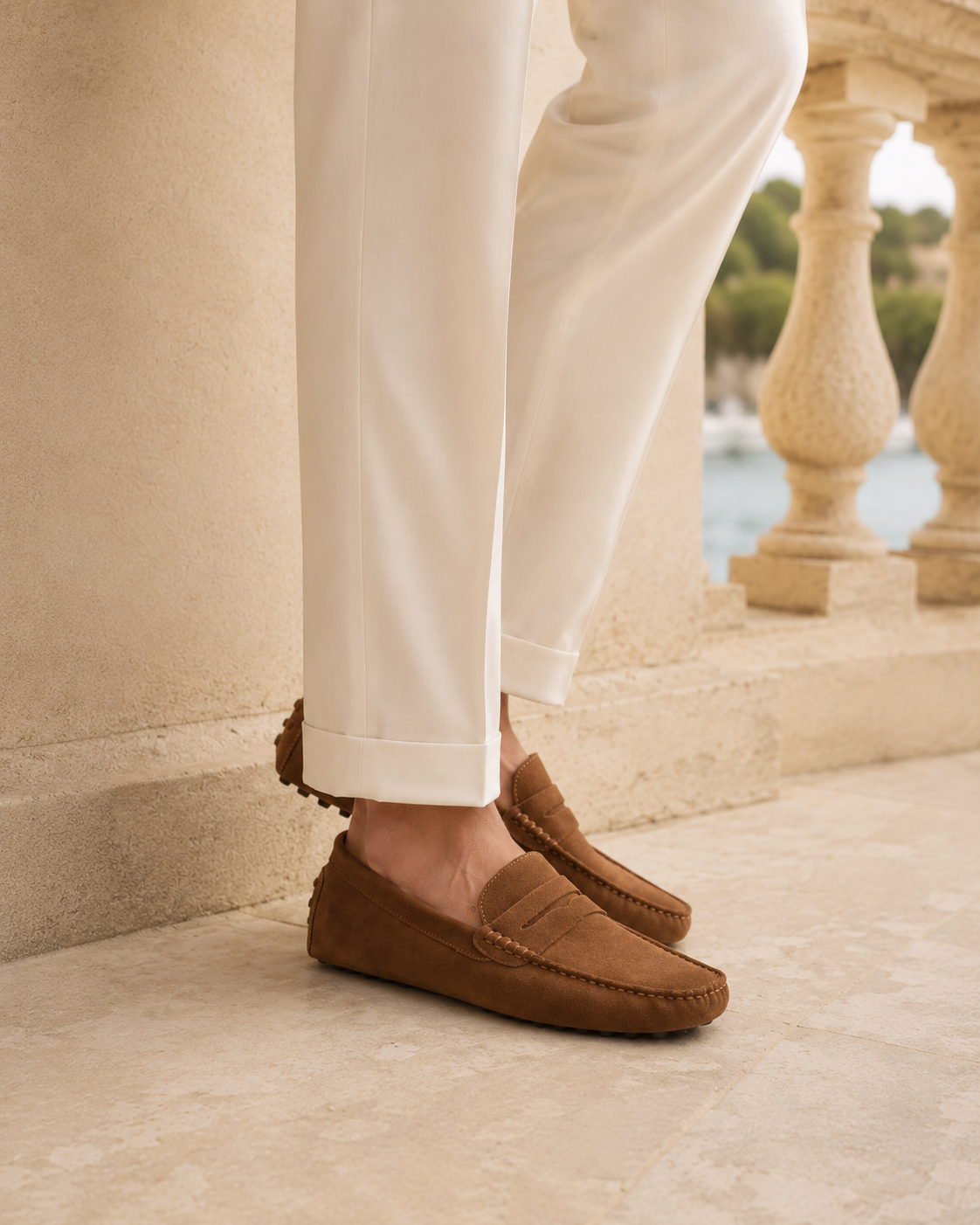 Mocassins en Suède Portofino