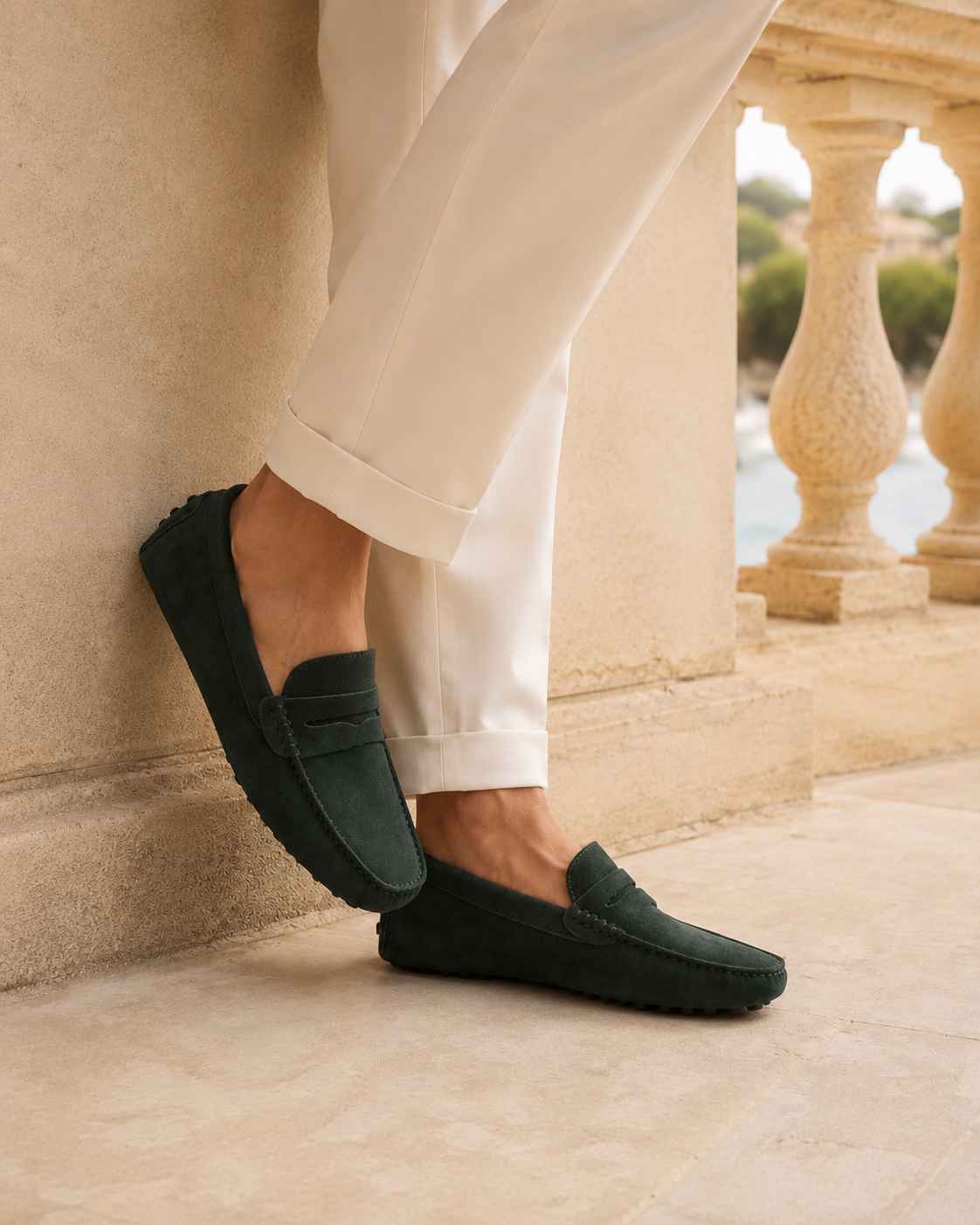 Portofino Suede Loafers