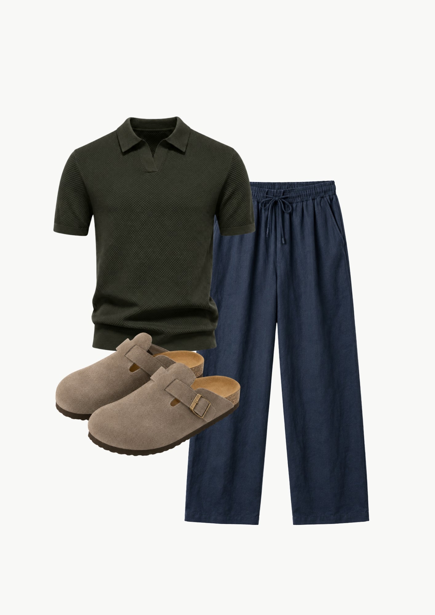 Midnight Knit Polo Set