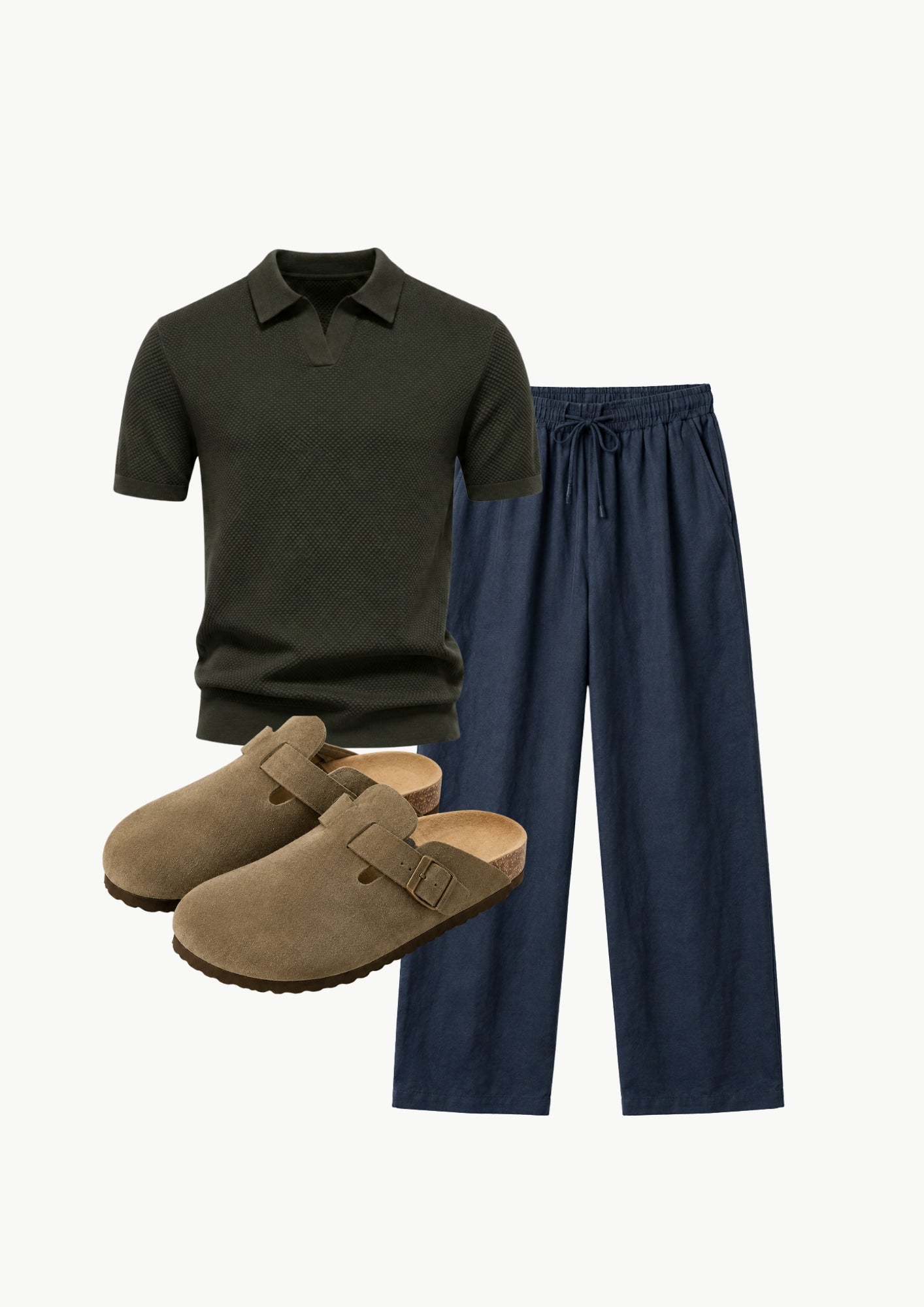 Midnight Knit Polo Set