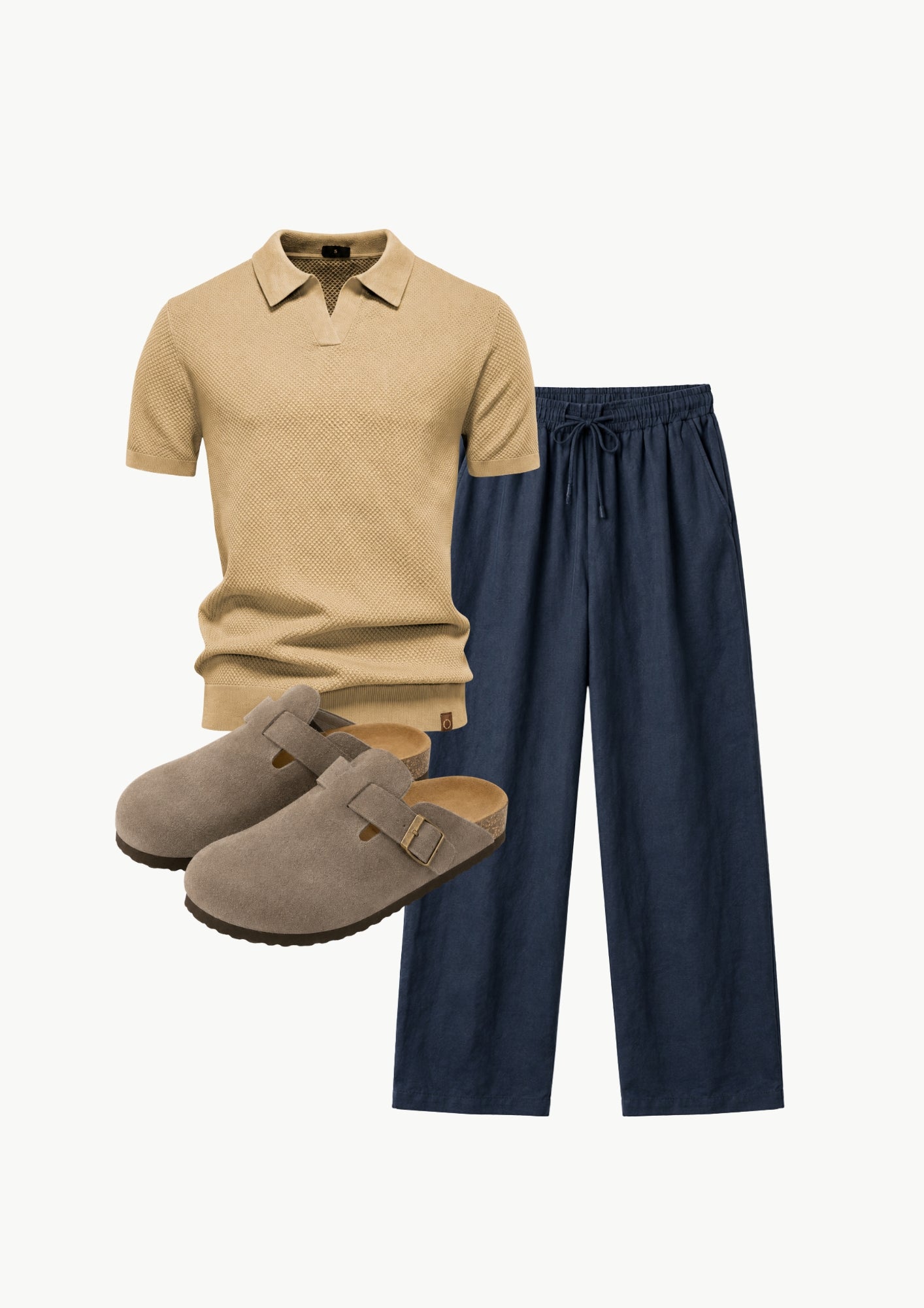 Midnight Knit Polo Set
