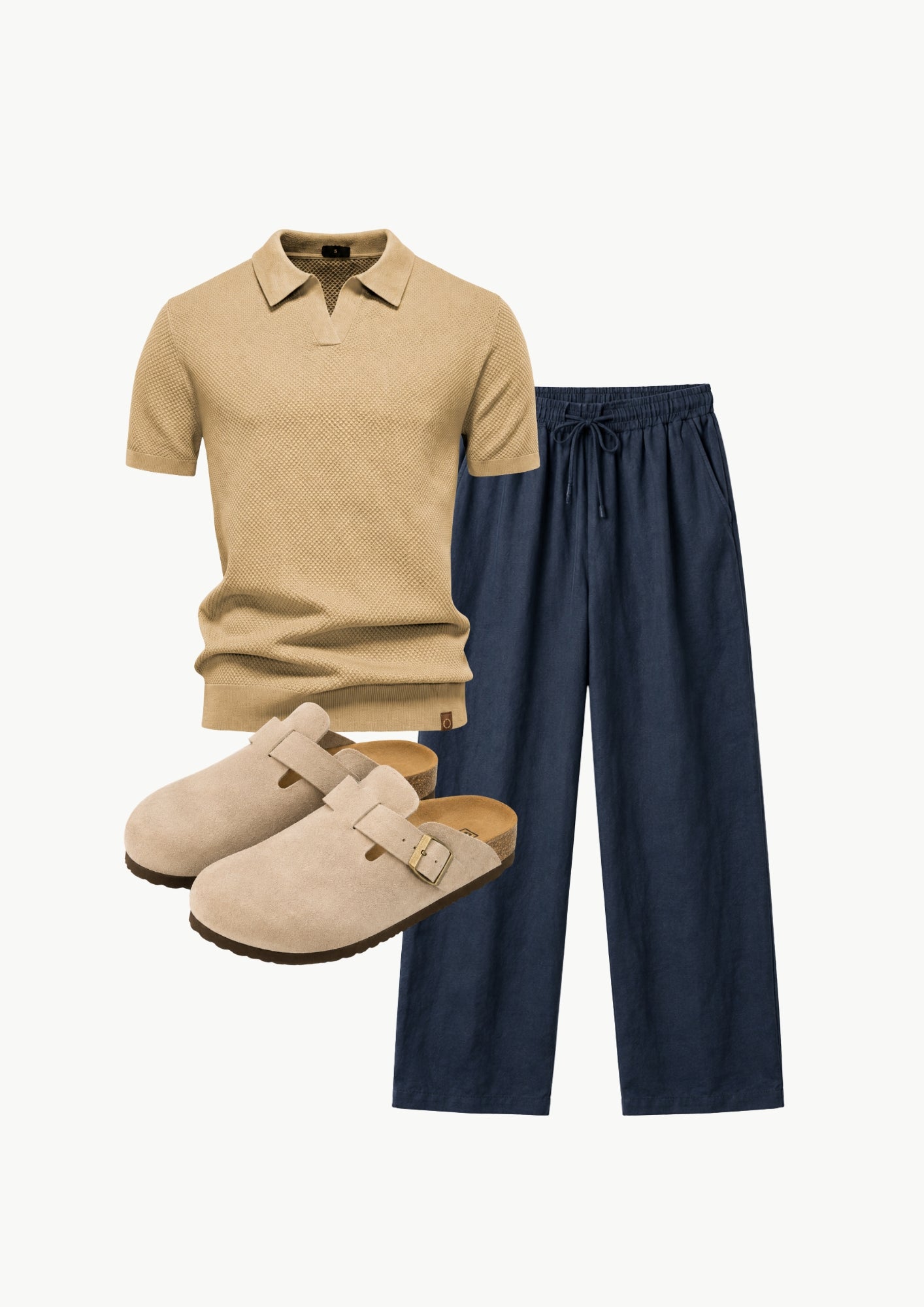 Midnight Knit Polo Set