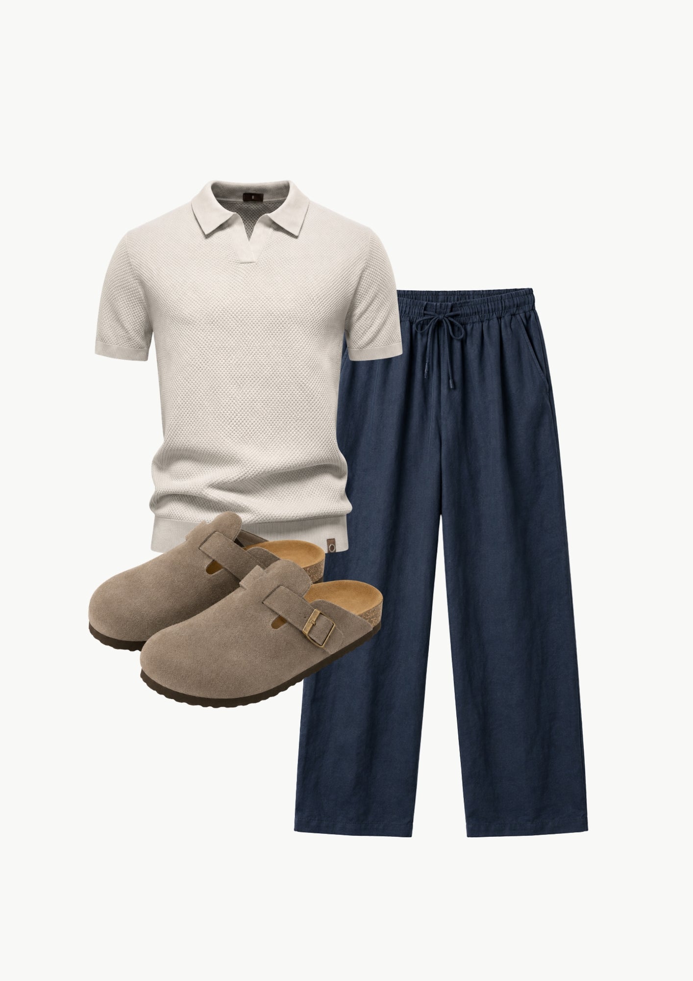 Midnight Knit Polo Set