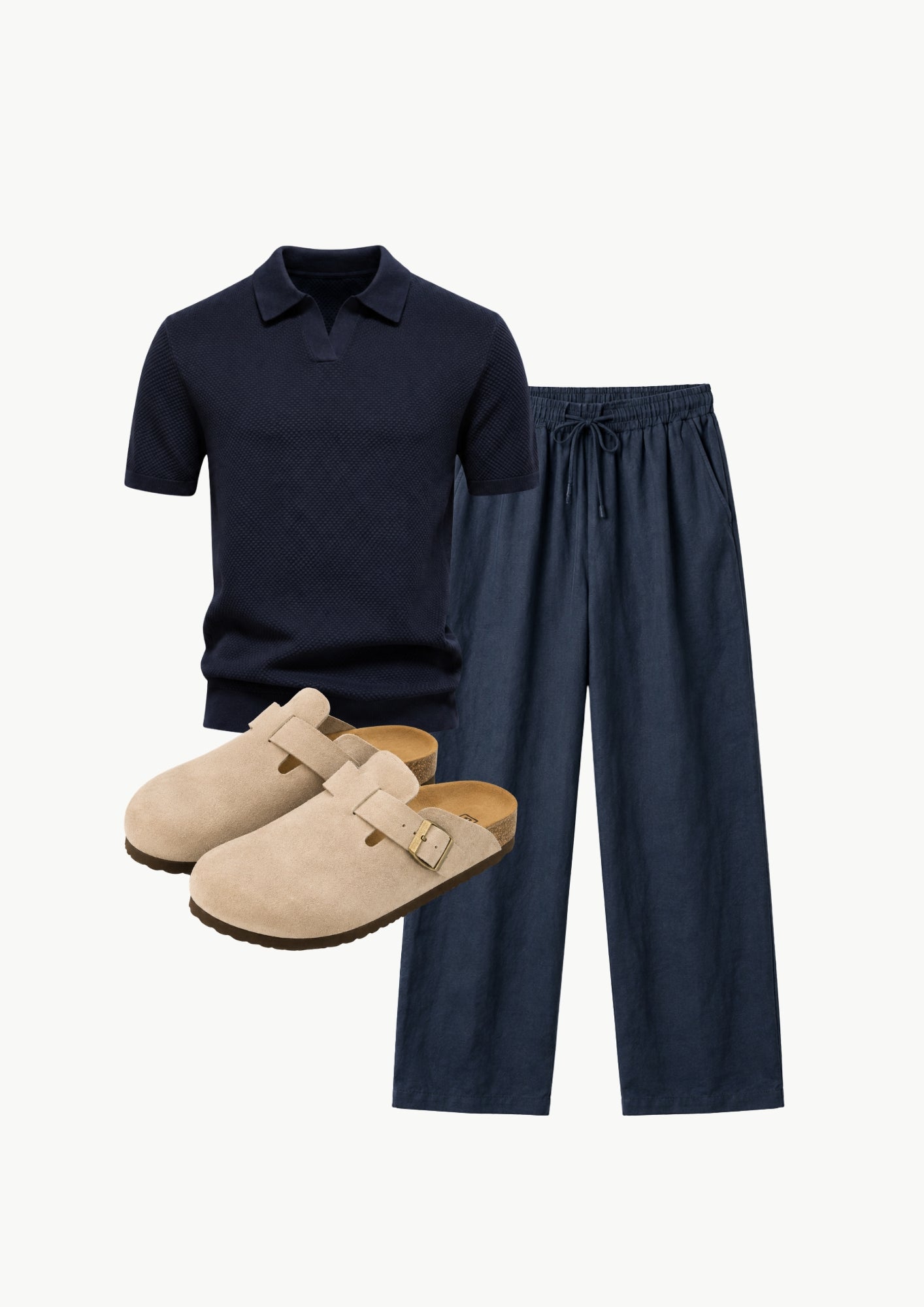 Midnight Knit Polo Set