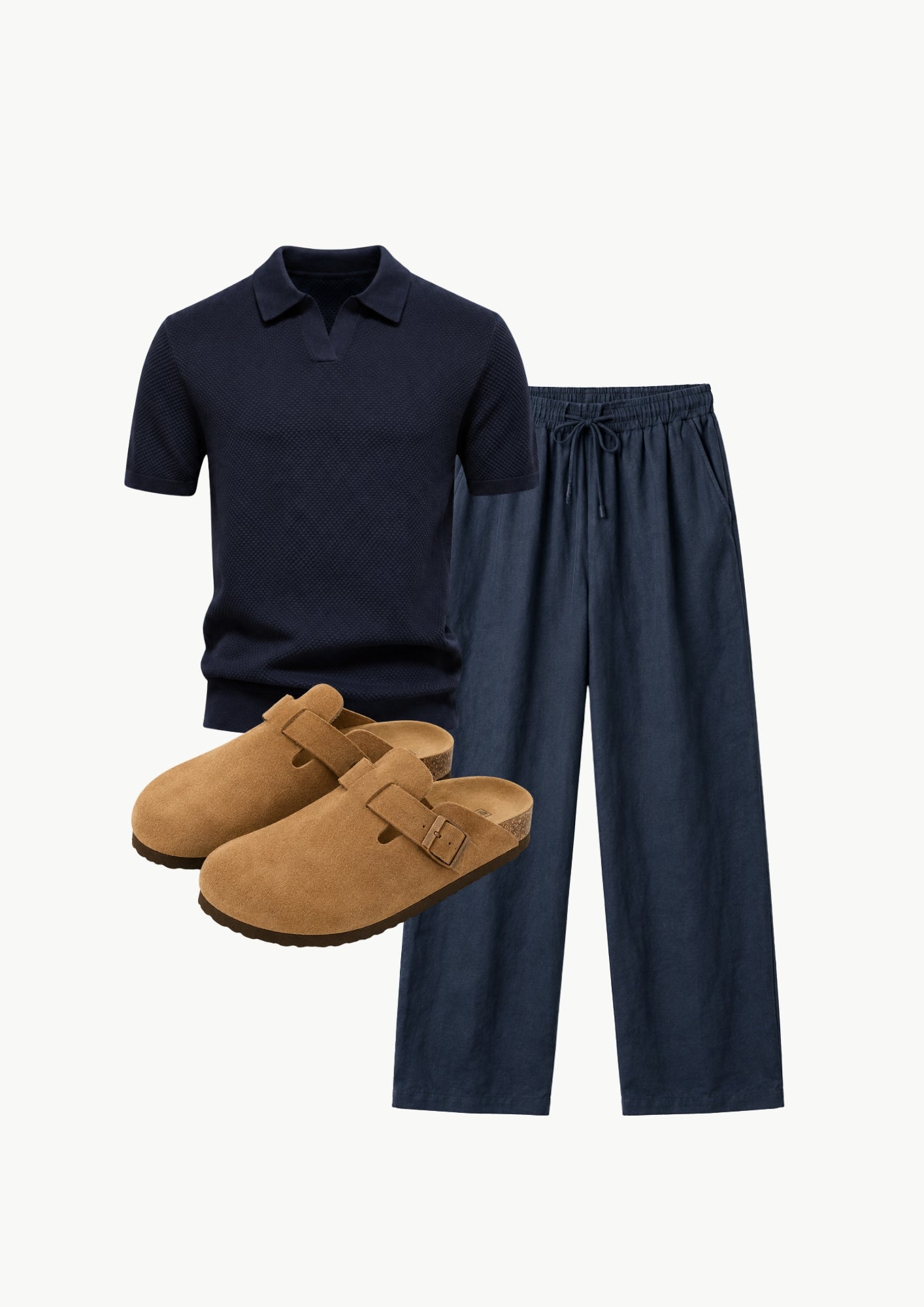 Midnight Knit Polo Set