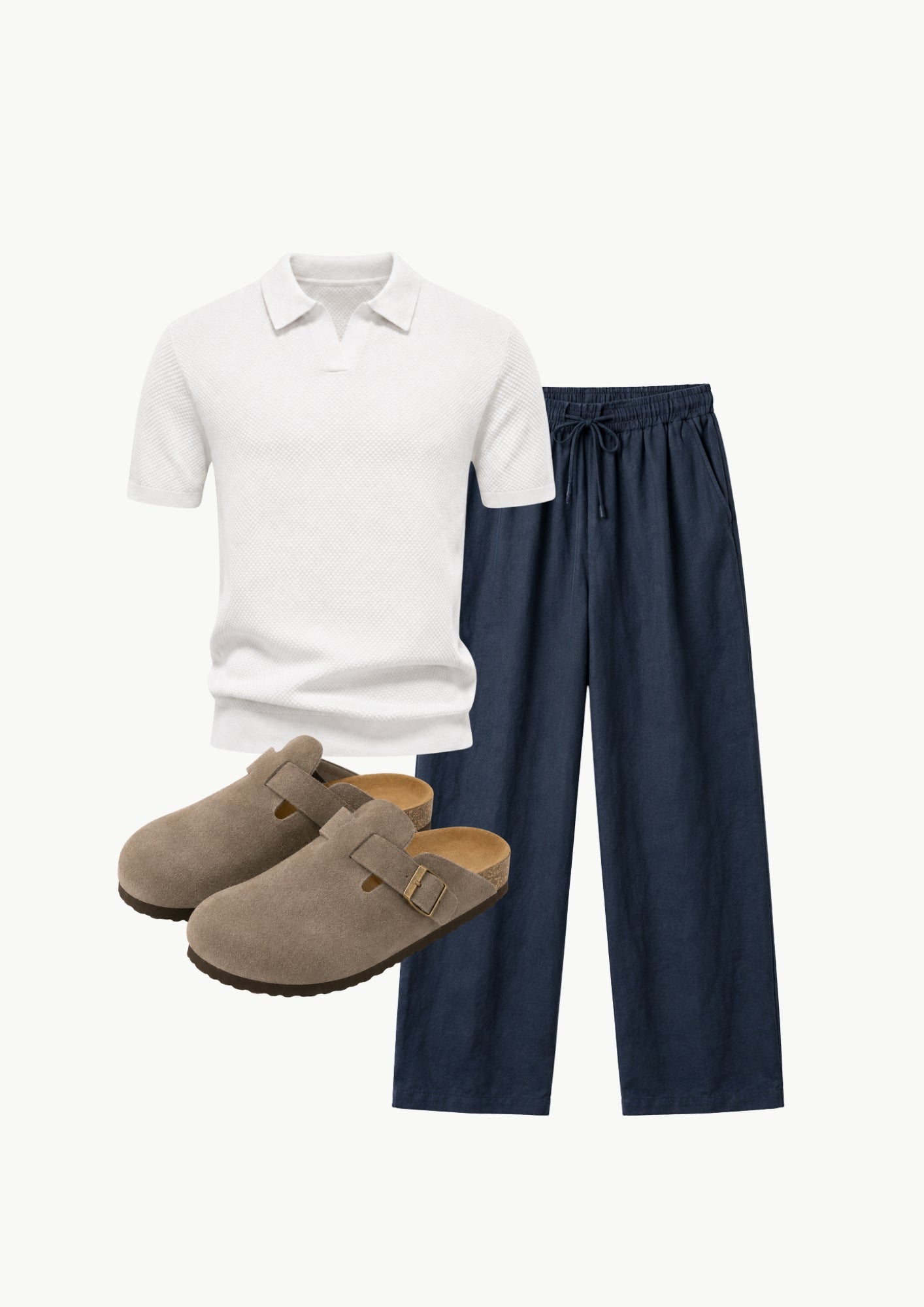 Midnight Knit Polo Set