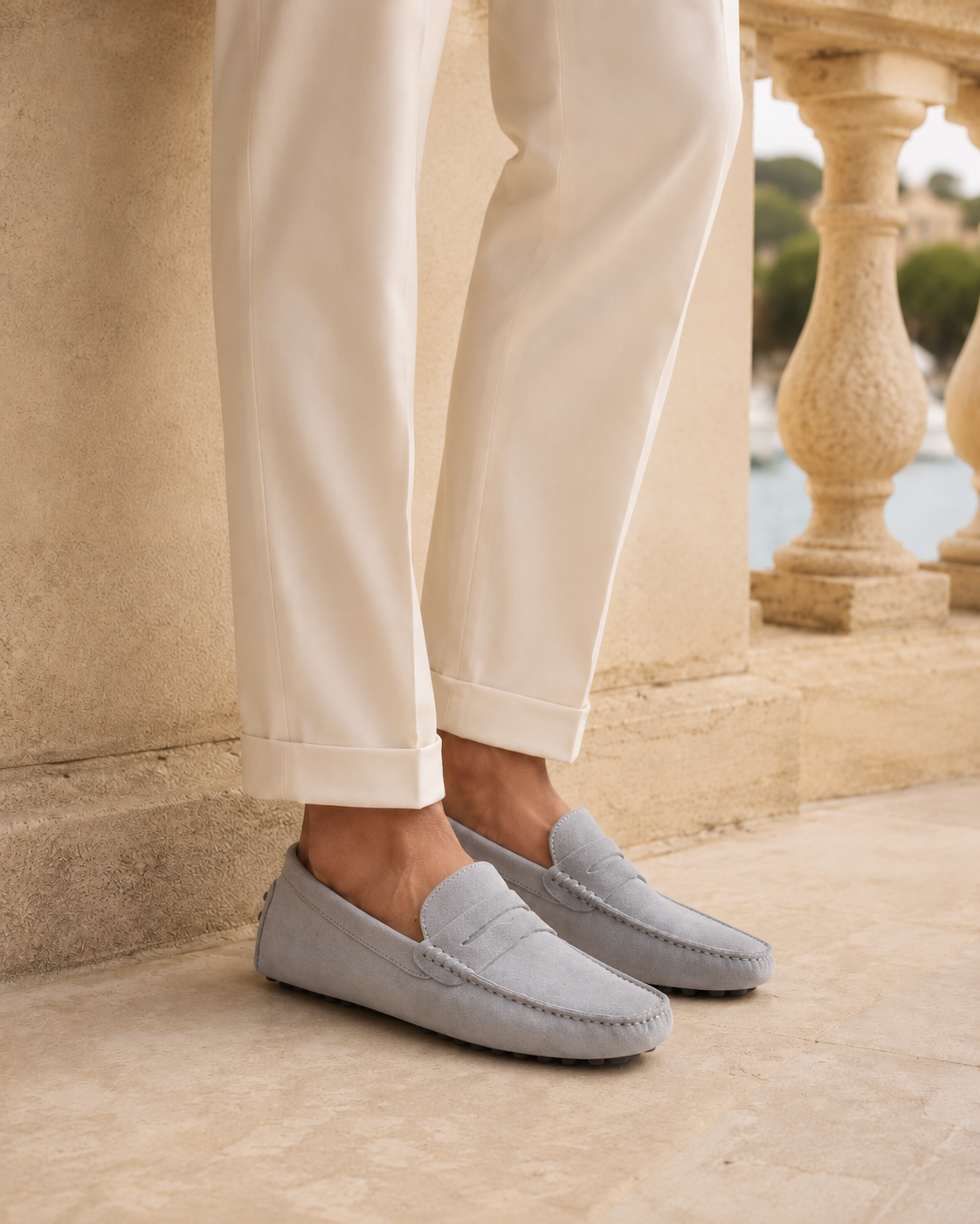 Mocassins en Suède Portofino
