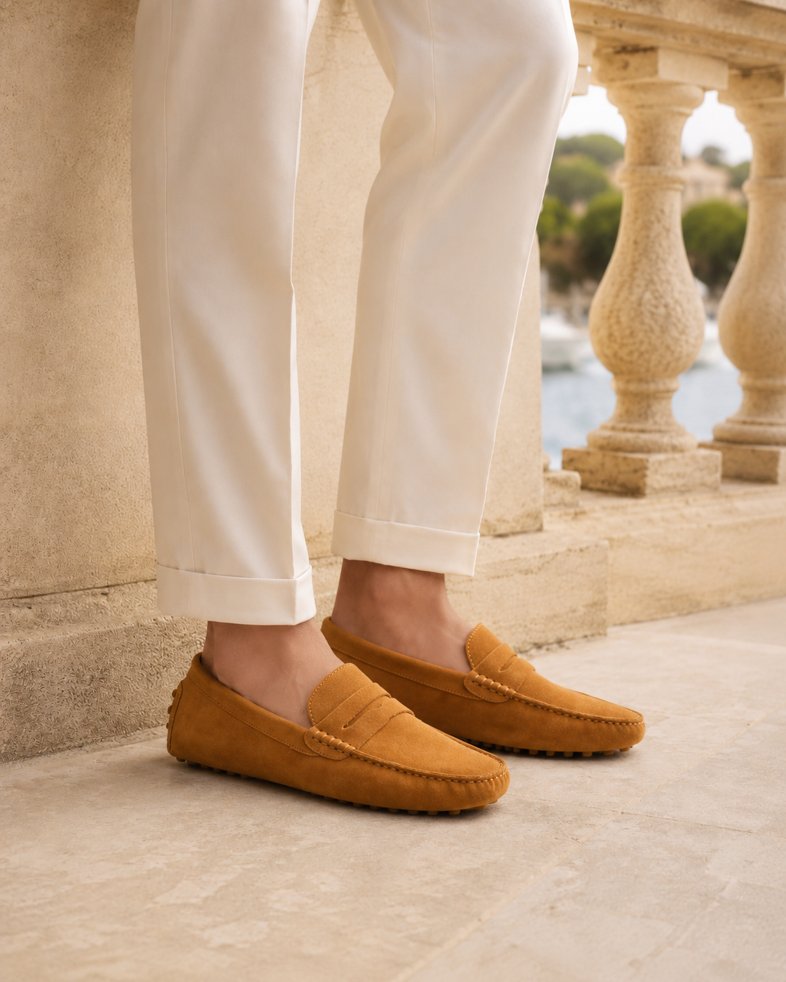 Mocassins en Suède Portofino