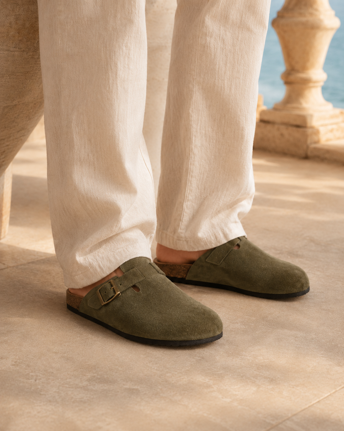 Mules en daim Cannes
