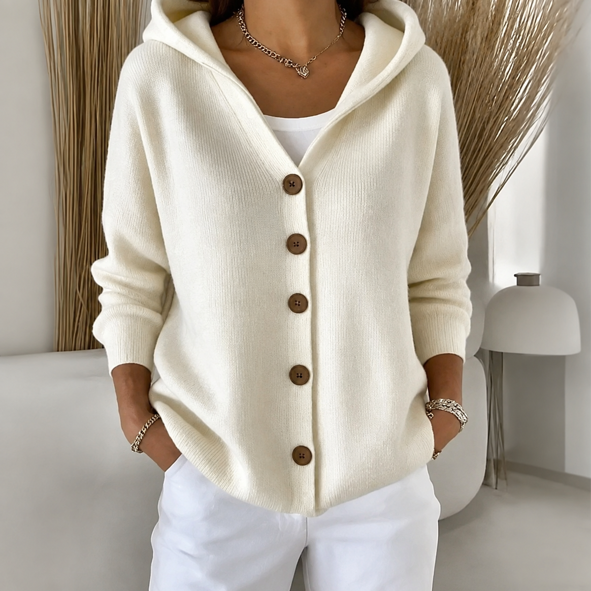 Gilet en maille à capuche Annecy