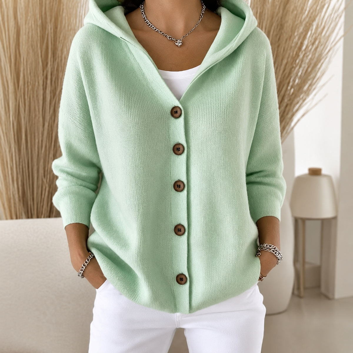 Gilet en maille à capuche Annecy
