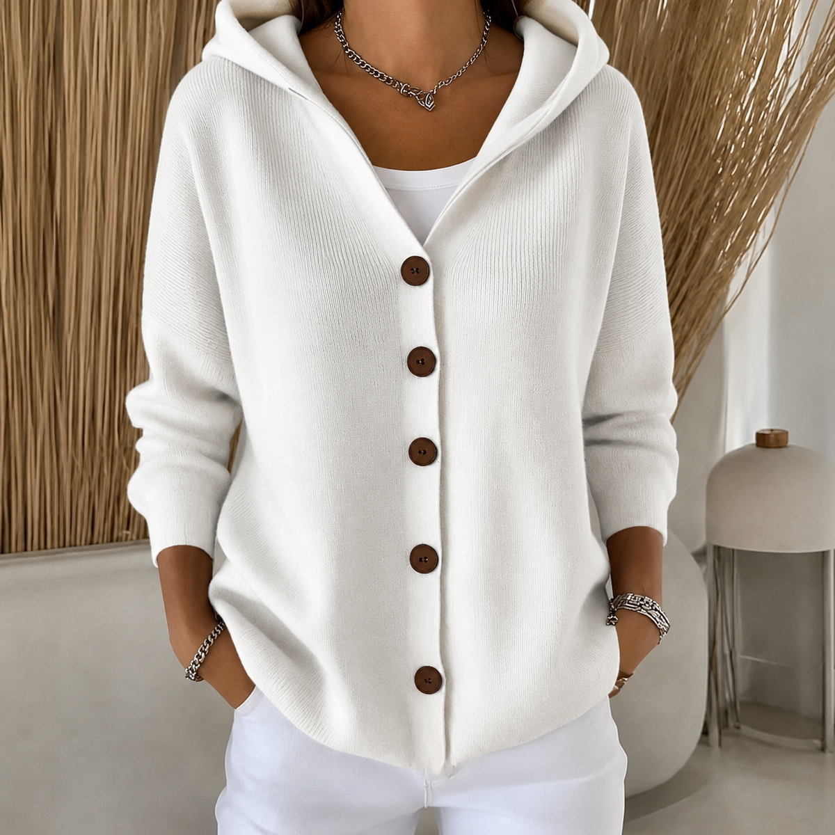 Gilet en maille à capuche Annecy