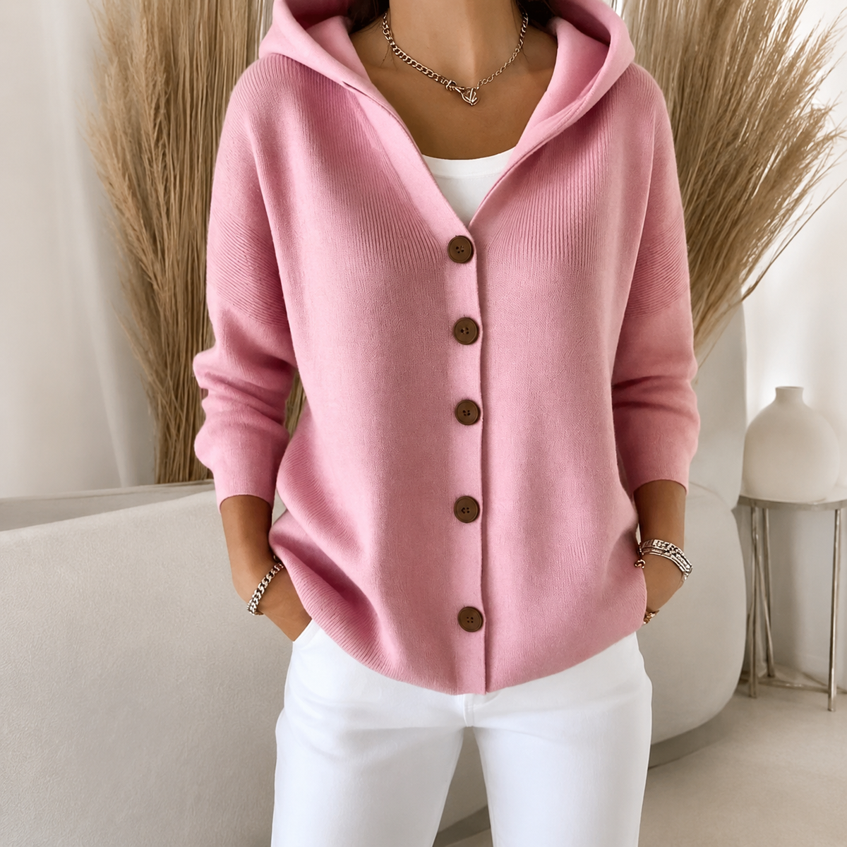 Gilet en maille à capuche Annecy