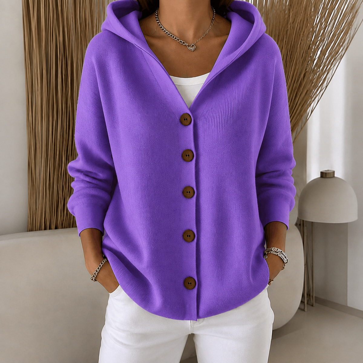 Gilet en maille à capuche Annecy